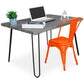 Office Set - Industrial Design 120cm - Hairpin + Dining Chair - Stylix