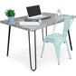 Office Set - Industrial Design 120cm - Hairpin + Dining Chair - Stylix