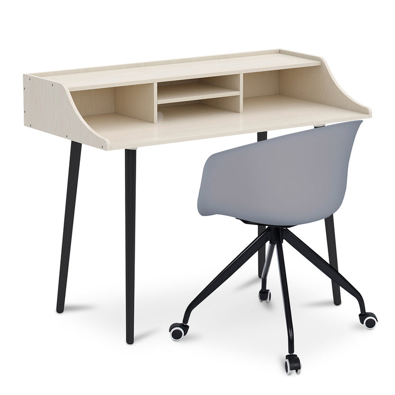 Bureau en Bois - Design Scandinave - Torkel + Chaise de Bureau Design - Joan