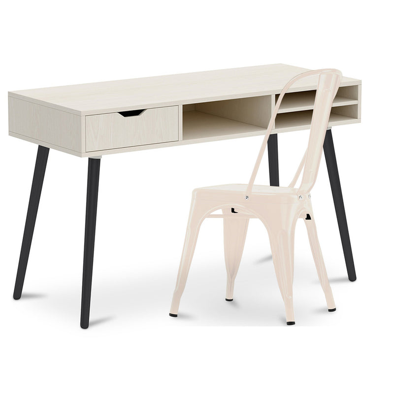 Bureau en Bois - Design Scandinave - Beckett + Chaise de Salle à Manger - Stylix