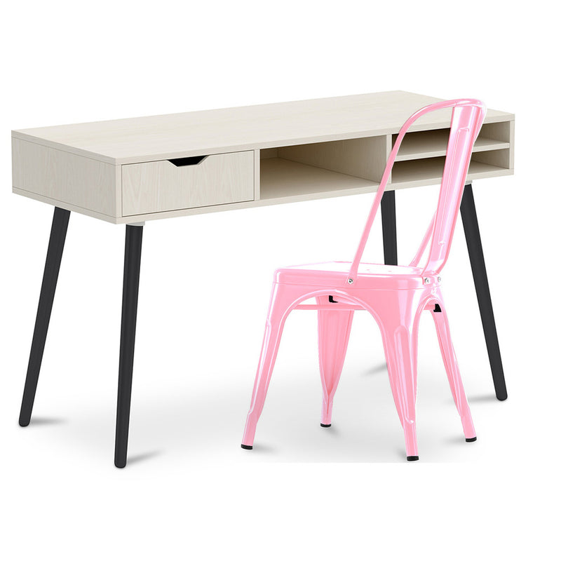 Bureau en Bois - Design Scandinave - Beckett + Chaise de Salle à Manger - Stylix