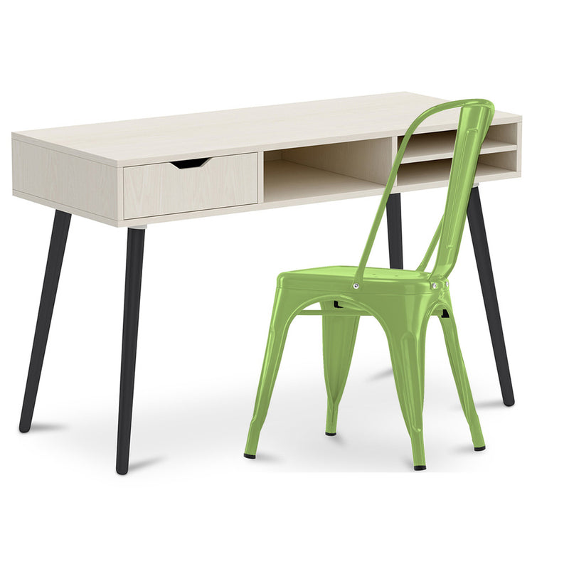 Bureau en Bois - Design Scandinave - Beckett + Chaise de Salle à Manger - Stylix