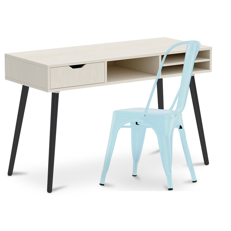 Bureau en Bois - Design Scandinave - Beckett + Chaise de Salle à Manger - Stylix