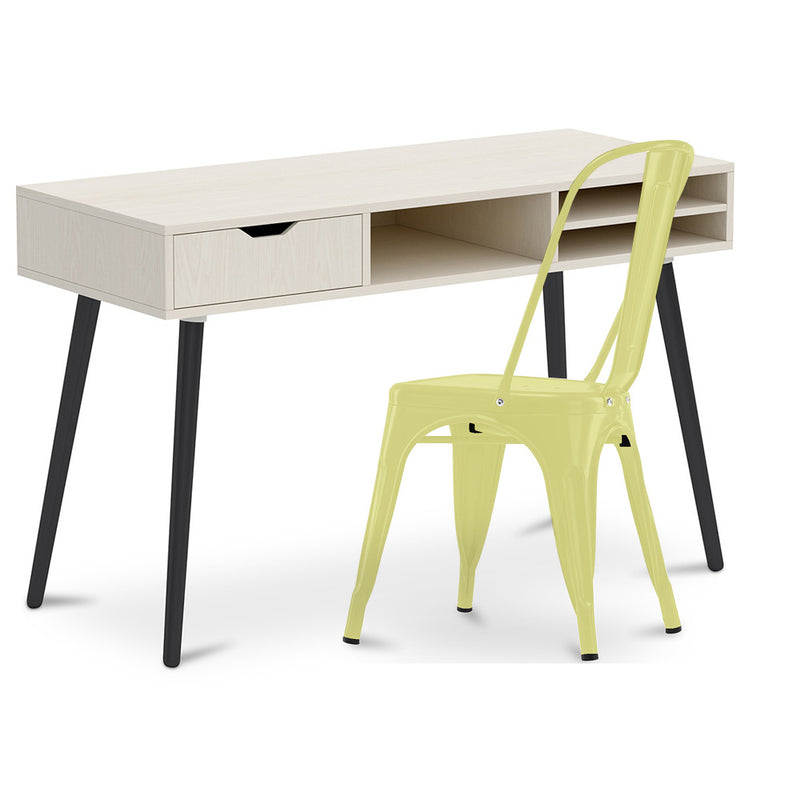 Bureau en Bois - Design Scandinave - Beckett + Chaise de Salle à Manger - Stylix
