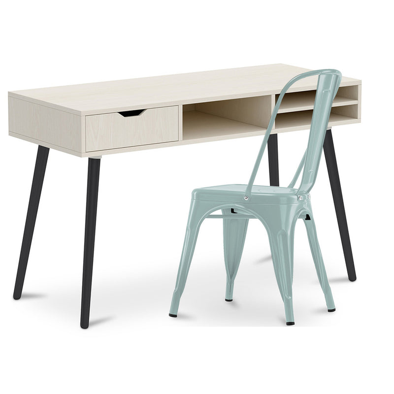 Bureau en Bois - Design Scandinave - Beckett + Chaise de Salle à Manger - Stylix