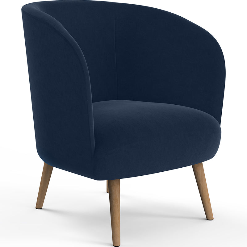Fauteuil design - Revêtu de velours - Krenda