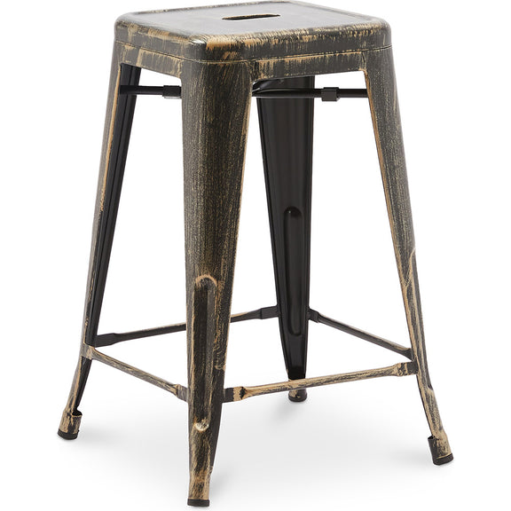 Barkruk - Industrieel Ontwerp - 60cm - Nieuwe Editie - Stylix - Brons metallic