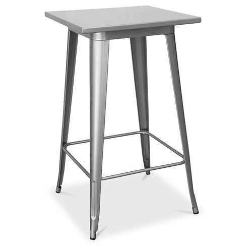 Table tabouret carrée - Design industriel - 100 cm - Galla