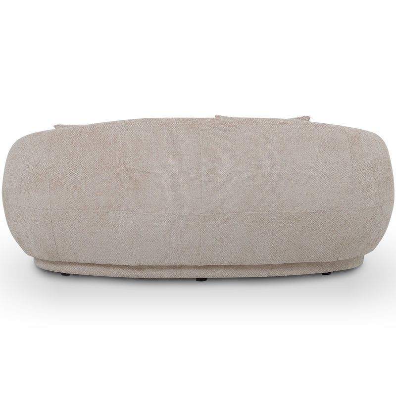 Curved Contemporary Style Design Sofa Upholstered in Chenille - 3 Seater - Curvy - gallery 8