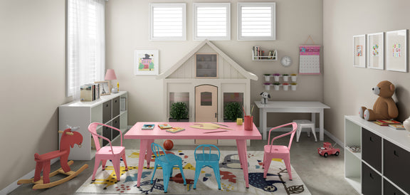 Rectangular Children's Table - Industrial Design - 120cm - Stylix - gallery 3