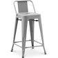 Barkruk met rugleuning - Industrieel ontwerp - 60cm - Nieuwe editie - Stylix