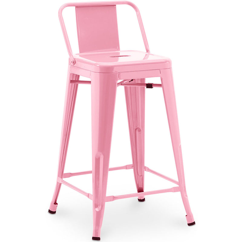 Barhocker mit Rückenlehne - Industriedesign - 60cm - New Edition - Stylix