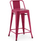 Sgabello da bar con schienale - Design industriale - 60cm - Nuova edizione - Stylix