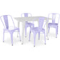 Pack Table à manger et 4 Chaises à manger Design industriel - Nouvelle édition- Bistrot Stylix