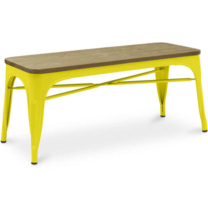Banc - Design Industriel - Bois et Métal - Stylix