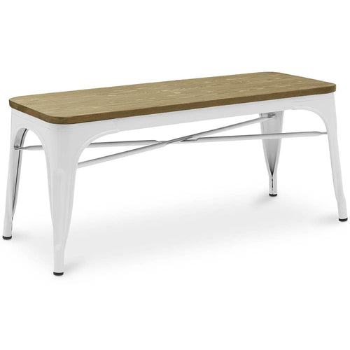 Banc - Design Industriel - Bois et Métal - Stylix