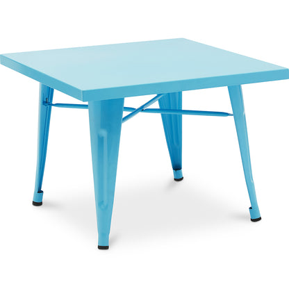 Table pour enfants - Design industriel - Métal - 60 cm - Nouvelle édition - Stylix