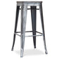 Bar stool - Industrial design - Wood and steel - 76 cm - New Edition - Stylix
