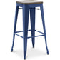 Bar stool - Industrial design - Wood and steel - 76 cm - New Edition - Stylix