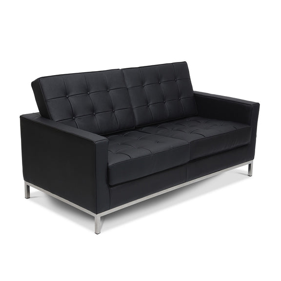 Leather Upholstered Sofa - 2 Seater - Konel - gallery 1
