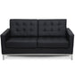 Leather Upholstered Sofa - 2 Seater - Konel - gallery 2