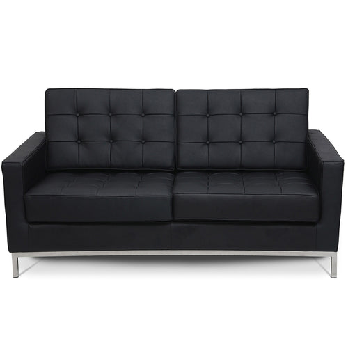 Leather Upholstered Sofa - 2 Seater - Konel - gallery 2