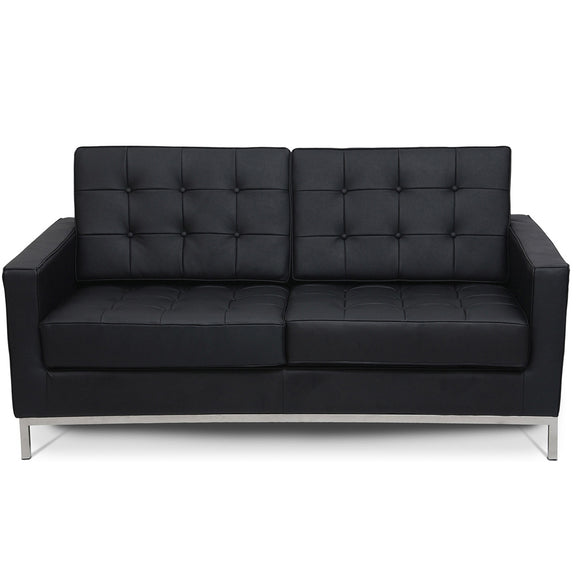 Leather Upholstered Sofa - 2 Seater - Konel - gallery 2