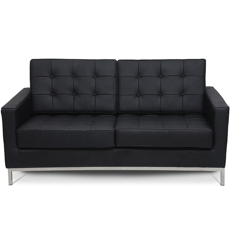 Leather Upholstered Sofa - 2 Seater - Konel - gallery 2
