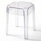 Stool Low Transparent - 47cm - Victoria Queen - Transparent