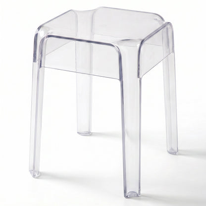 Banco Baixo Transparente - 47cm - Victoria Queen - Transparente