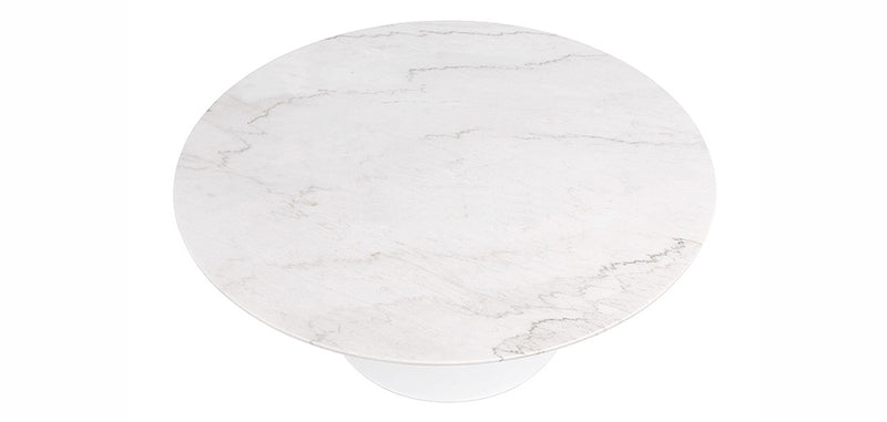 Table à manger ronde - 110 cm - Marbre - Tulip