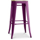 Bar stool - Industrial design - Wood and steel - 76cm - New edition - Stylix