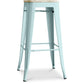 Bar stool - Industrial design - Wood and steel - 76cm - New edition - Stylix
