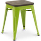 Taburete de Bar Diseño Industrial - Madera y Metal - 45 cm - Nueva Edición - Stylix