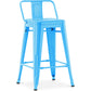 Bar stool with industrial design backrest - 60cm - Stylix