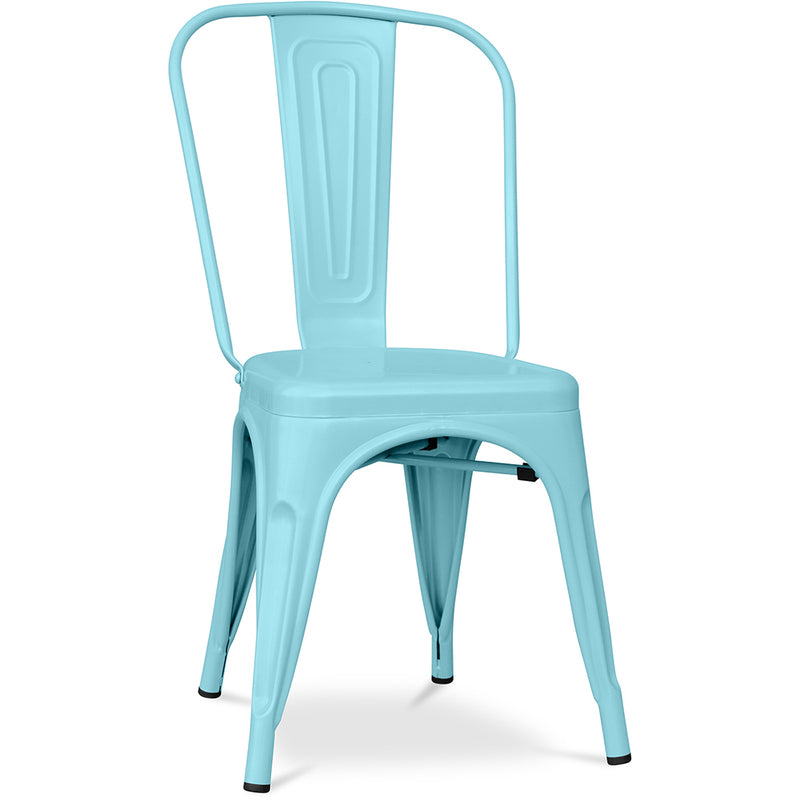 Esszimmerstuhl - Industrielles Design - Stahl - Matt - Neue Ausgabe - Stylix