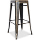 Barhocker – Industrial Stil – Stahl – 76 cm – Stylix - Metallic bronze