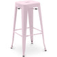 Tabouret de bar – Style industriel – Acier – 76 cm – Stylix