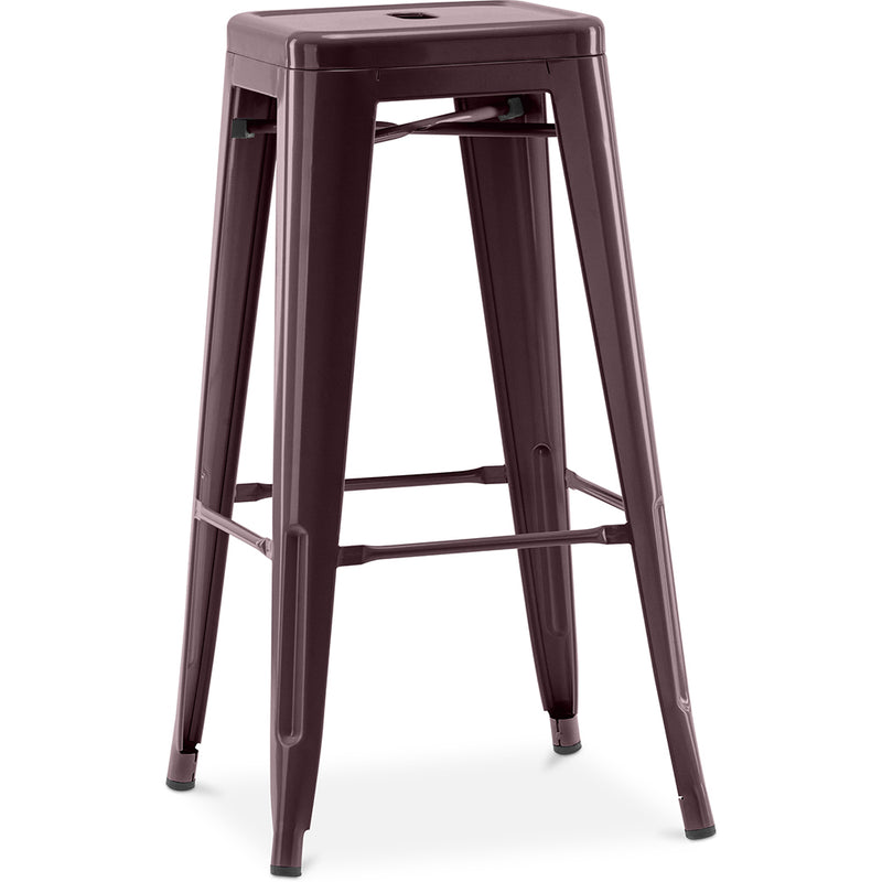 Tabouret de bar – Style industriel – Acier – 76 cm – Stylix