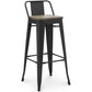 Taburete de Bar - Diseño Industrial - Madera y Acero - 76cm - Stylix