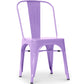 Dining chair Tolix Style Industrial Design Square Metal - New Edition