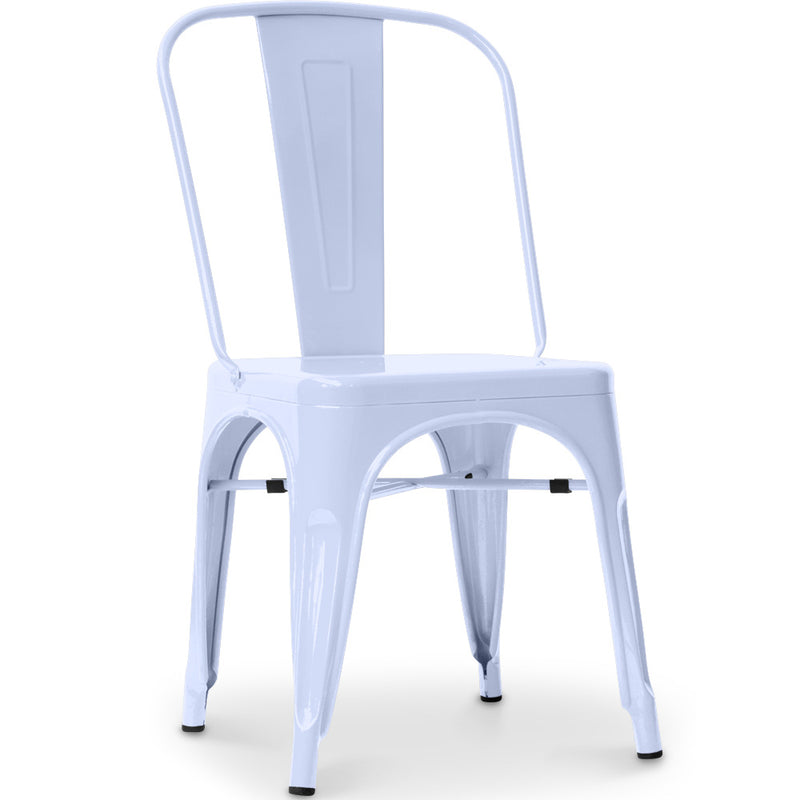 Dining chair Tolix Style Industrial Design Square Metal - New Edition