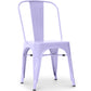 Dining chair Tolix Style Industrial Design Square Metal - New Edition