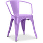 Chaise de salle à manger avec accoudoirs - Acier - Nouvelle édition - Stylix