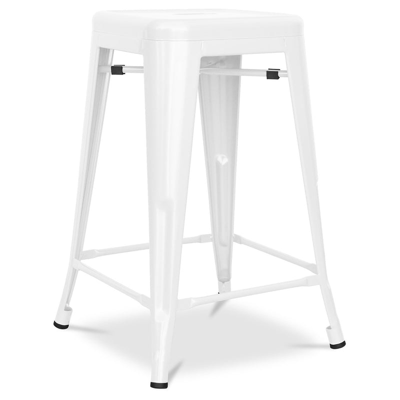 Taburete de Bar - Diseño Industrial - Acero Mate - 60cm - Nueva edición - Stylix
