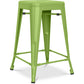 Stołek barowy - Industrial Design - Matte Steel - 60cm - New Edition - Stylix