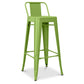 Bar stool with backrest - Industrial design - 76cm - New edition - Stylix