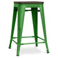 Bar Stool - Industrial Design - Wood and Steel - 60cm - Stylix