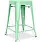 Bar stool - Industrial design - Matte steel - 60cm - New edition - Stylix