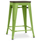 Bar Stool - Industrial Design - Wood and Steel - 60cm - Stylix